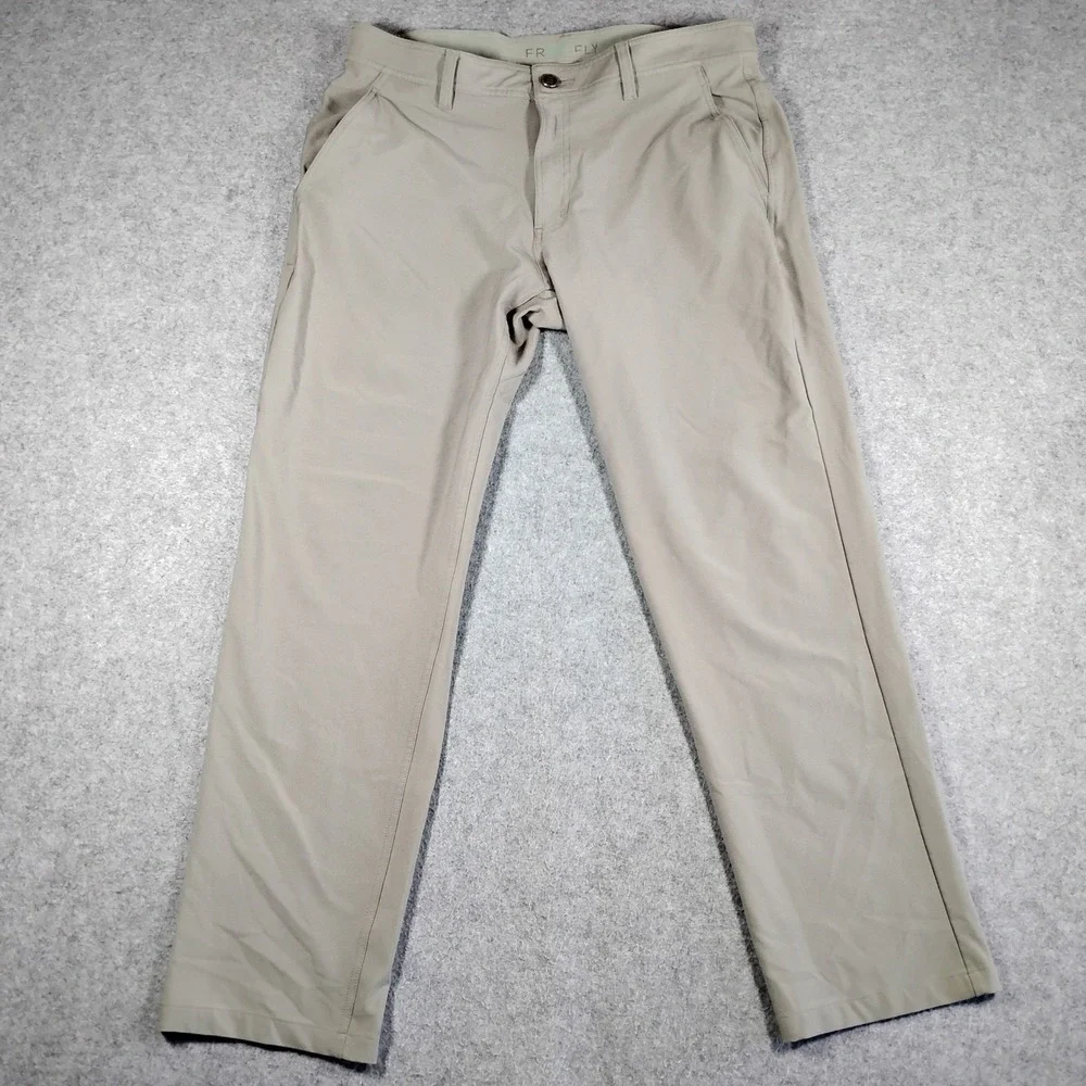 Free Fly Pants Mens 34x30 Gray Performance Stretch Hiking Fishing